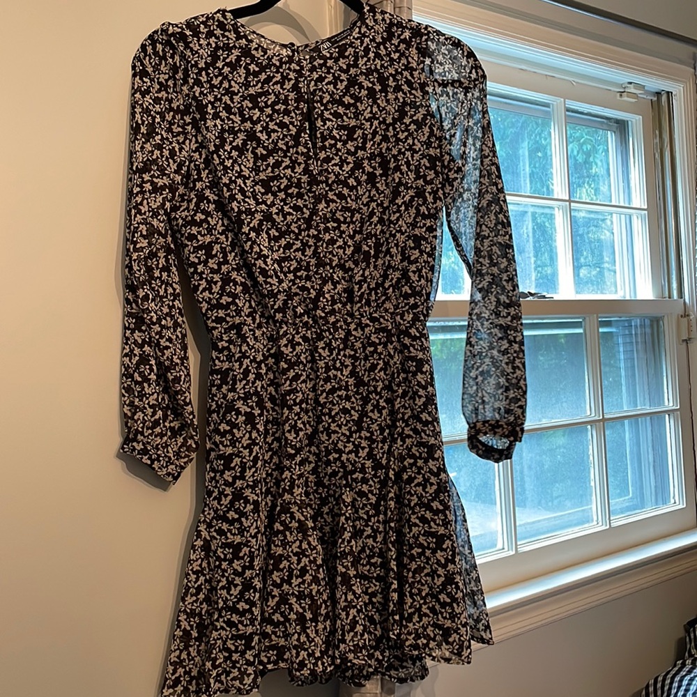 Zara floral mini dress